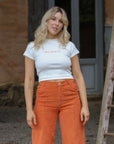 organic cotton baby tee. sustainable ribbed basics.