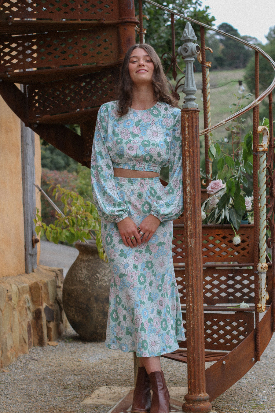 groovy 70's fashion. ethical australian fashion label. Arlo and Olive with their new golden mornings collection.