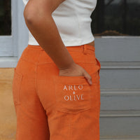 organic sustainable corduroy pants.