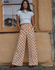 Wide leg pants. groovy 70s inspired clothing.