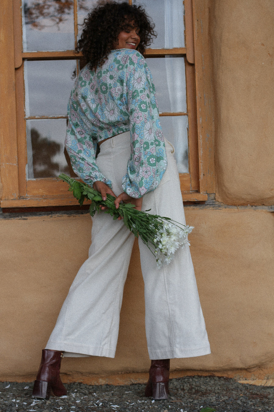 organic cord pants australia. sustainable wide leg pants